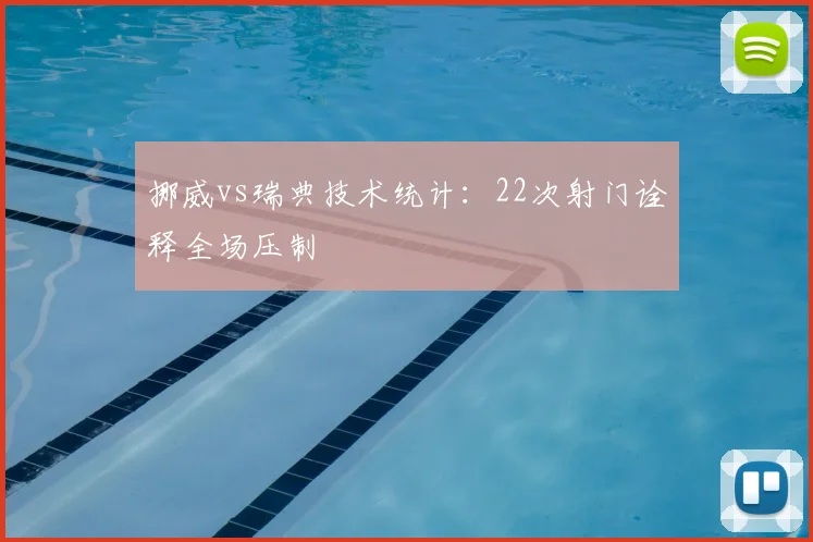 挪威vs瑞典技术统计：22次射门诠释全场压制